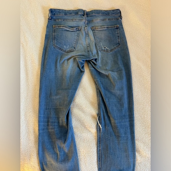 Zara Embroidered Floral Low Rise Skinny Jeans - Picture 5 of 5